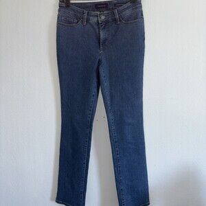 Charter Club Lexington Straight Jeans Dark Wash Stretch Denim Size 2P